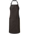 PR113 Premier Fairtrade Organic Cotton Denim Bib Apron BLACK DENIM colour image